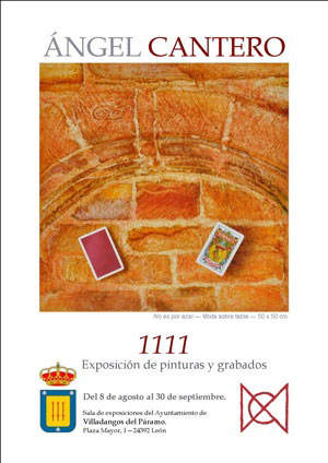 Cartel de la exposición "1111" de Ángel Cantero