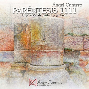 Imagen del cartel de la exposición "Paréntesis 1111" de Ángel Cantero